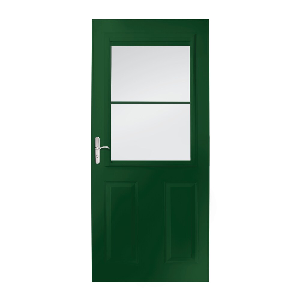 EMCO 32 x 80 in. 400 Series Forest Green Aluminum Anytime Storm Door ...