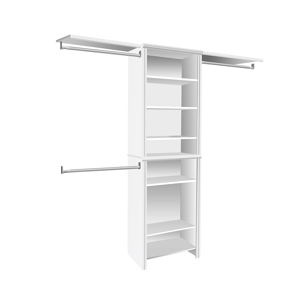 ClosetMaid Impressions Standard - 25 in. Tower White Wood Closet System ...